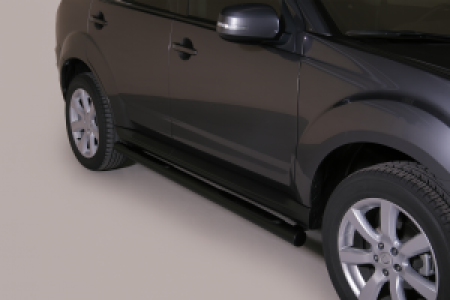 Side Bars | geschikt voor Mitsubishi | Outlander 10-13 5d suv. | zwart Grand Pedana RVS