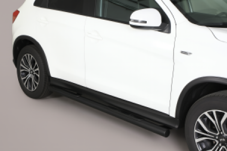 Side Bars | Mitsubishi | ASX 10-12 5d suv. / ASX 12-16 5d suv. / ASX 16-18 5d suv. / ASX 18- 5d suv. | zwart Grand Pedana RVS