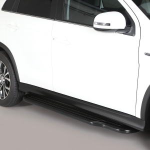 Side Bars | Mitsubishi | ASX 10-12 5d suv. / ASX 12-16 5d suv. / ASX 16-18 5d suv. / ASX 18- 5d suv. | zwart Pedana RVS