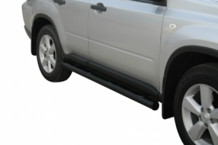 Side Bars | geschikt voor Nissan | X-Trail 07-10 5d suv. | zwart Grand Pedana RVS