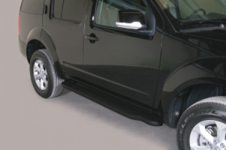 Side Bars | geschikt voor Nissan | Pathfinder 10-14 5d suv. | zwart Pedana RVS
