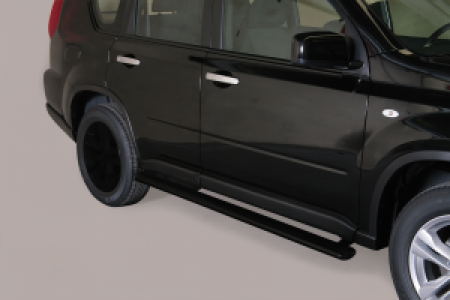 Side Bars | geschikt voor Nissan | X-Trail 10-14 5d suv. | zwart Design Side Protection RVS