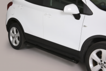 Side Bars | Opel | Mokka 12-16 5d suv. / Mokka X 16- 5d suv. | zwart Design Side Protection RVS