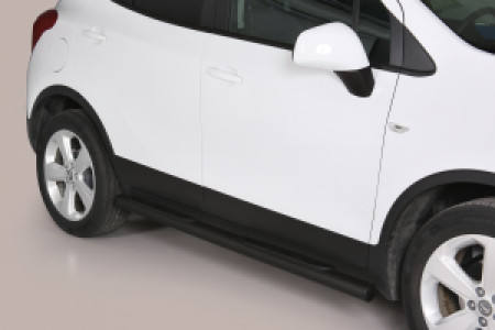 Side Bars | Opel | Mokka 12-16 5d suv. / Mokka X 16- 5d suv. | zwart Grand Pedana RVS