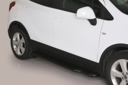 Side Bars | Opel | Mokka 12-16 5d suv. / Mokka X 16- 5d suv. | zwart Pedana RVS