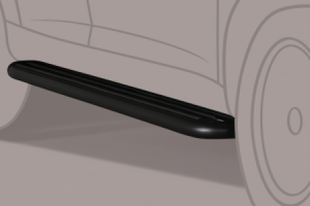 Side Bars | Opel | Monterey LTD 92-98 5d suv. | zwart Pedana RVS