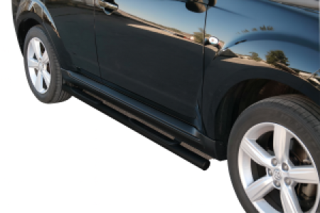 Side Bars | geschikt voor Peugeot | 4007 07-11 5d suv. | zwart Grand Pedana RVS
