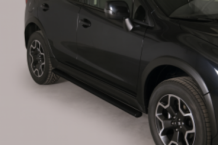 Side Bars | geschikt voor Subaru | XV 12-17 5d suv. | zwart Design Side Protection RVS