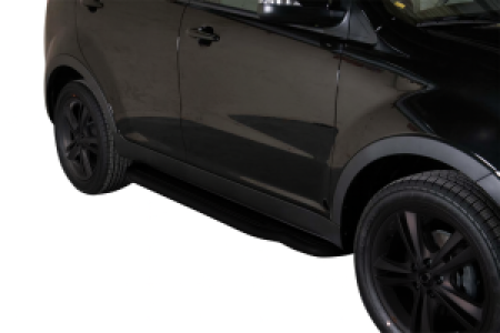 Side Bars | geschikt voor Suzuki | Jimny 98-05 3d suv. / Jimny Cabrio 00-05 3d suv. / Jimny Cabrio 05-06 3d suv. / Jimny Metal Top 05-12 3d suv. | zwart Pedana RVS