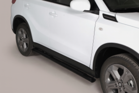 Side Bars | geschikt voor Suzuki | Vitara 15-18 5d suv. | zwart Design Side Protection RVS