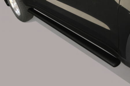 Side Bars | geschikt voor Toyota | Hilux D.C. 06-12 4d pic. / Hilux D.C. 12-16 4d pic. | zwart Design Side Protection RVS