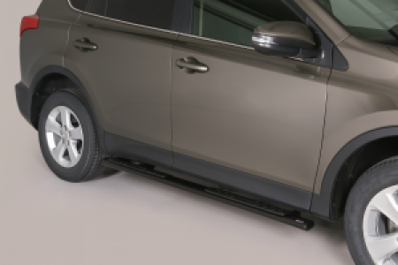 Side Bars | geschikt voor Toyota | RAV4 13-16 5d suv. / RAV4 16-18 5d suv. | zwart Design Side Protection RVS