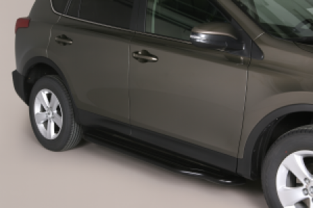 Side Bars | geschikt voor Toyota | RAV4 13-16 5d suv. / RAV4 16-18 5d suv. | zwart Pedana RVS