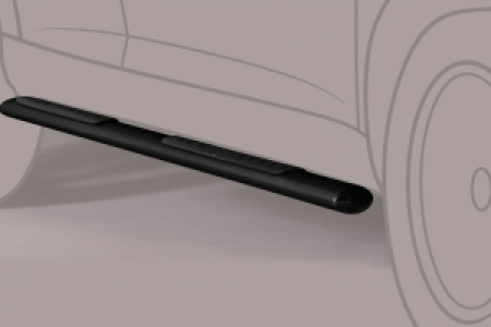 Side Bars | geschikt voor Volkswagen | Touareg 02-07 5d suv. / Touareg 07-10 5d suv. | zwart Design Side Protection RVS