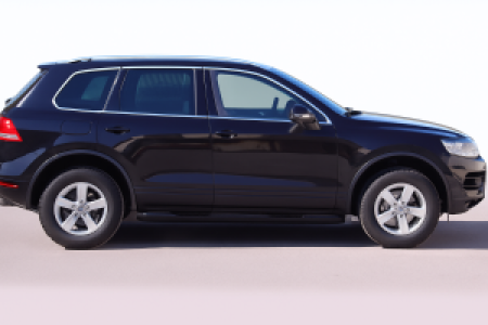 Side Bars | geschikt voor Volkswagen | Touareg 02-07 5d suv. / Touareg 07-10 5d suv. | zwart Grand Pedana RVS