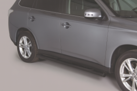 Side Bars | geschikt voor Mitsubishi | Outlander 12-15 5d suv. / Outlander 15- 5d suv. | zwart Grand Pedana RVS