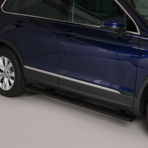 Side Bars | geschikt voor Volkswagen | Tiguan 16- 5d suv. | zwart Design Side Protection RVS