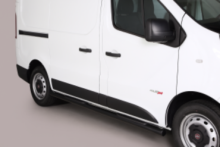 Side Bars | Fiat | Talento Combi 16- 4d bus. | RVS zwart Grand Pedana SWB