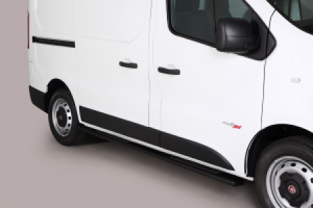 Side Bars | Fiat | Talento Combi 16- 4d bus. | RVS zwart Design Side Protection SWB