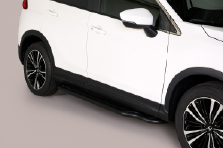 Side Bars | geschikt voor Mitsubishi | Eclipse Cross 17- 5d suv. | RVS zwart Pedana