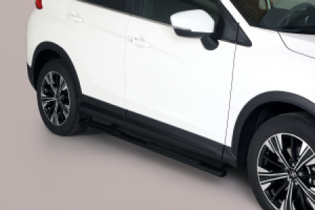 Side Bars | geschikt voor Mitsubishi | Eclipse Cross 17- 5d suv. | RVS zwart Design Side Protection