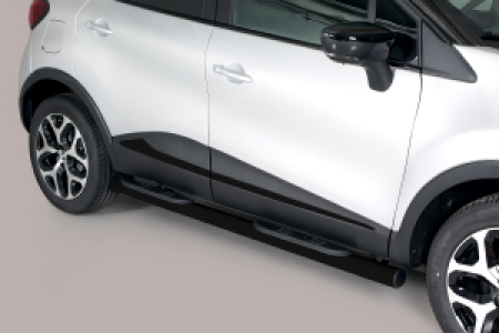 Side Bars | Renault | Captur 13-17 5d suv. / Captur 17- 5d suv. | zwart Grand Pedana RVS