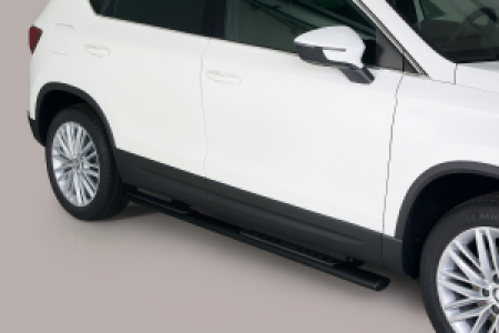 Side Bars | geschikt voor Seat | Ateca 16- 5d suv. | RVS zwart Design Side Protection