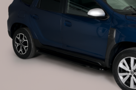 Side Bars | geschikt voor Dacia | Duster 18- 5d suv. | RVS zwart Pedana