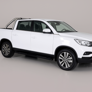 Side Bars | geschikt voor Ssangyong | Musso 18- 4d pic. | RVS zwart Grand Pedana