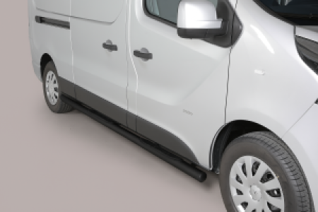 Side Bars | Fiat | Talento Combi 16- 4d bus. | RVS zwart Grand Pedana LWB