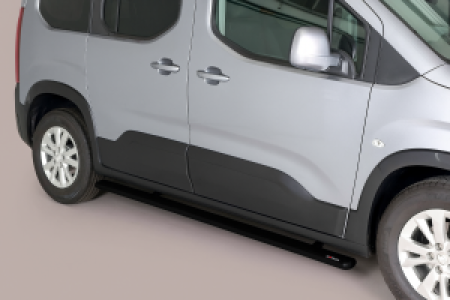 Side Bars | geschikt voor Peugeot | Rifter 18- 5d mpv. | MWB | zwart Design Side Protection RVS