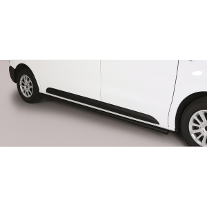 Side Bars | geschikt voor Toyota | Proace 16- 2d bes. / Proace Verso 16- 4d bus. | LWB | RVS Side Protection zwart