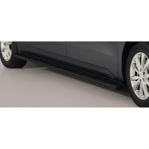 Side Bars | geschikt voor Toyota | Proace 16- 2d bes. / Proace Verso 16- 4d bus. | LWB | RVS Design Side Protection zwart