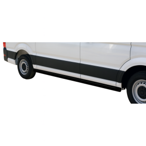 Side Bars | geschikt voor Volkswagen | Crafter Kombi 17- 4d bus. | MWB | RVS Side Protection zwart
