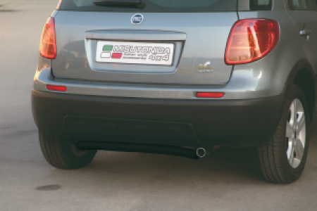 Rear Bar | Fiat | Sedici 07-09 5d suv. / Sedici 09-12 5d suv. / Sedici 12-13 5d suv. | RVS zwart Rear Bar