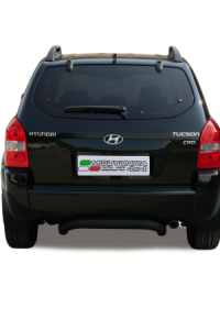 Rear Bar | Hyundai | Tucson 04-10 5d suv. | RVS zwart Rear Bar