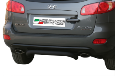 Rear Bar | geschikt voor Hyundai | Santa Fe 06-10 5d suv. | RVS zwart Rear Bar