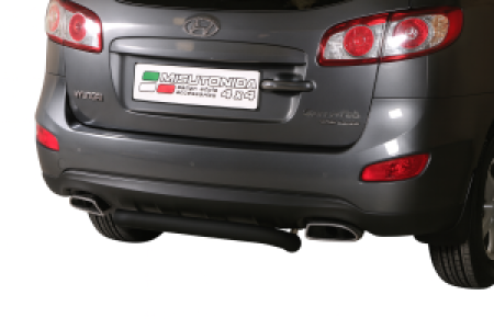 Rear Bar | geschikt voor Hyundai | Santa Fe 10-12 5d suv. | RVS zwart Rear Bar