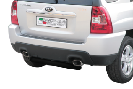 Rear Bar | geschikt voor Kia | Sportage 08-10 5d suv. | RVS zwart Rear Bar