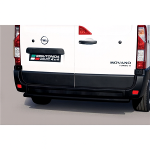 Rear Bar | Opel | Movano 19-21 4d bus | RVS Rear Bar zwart