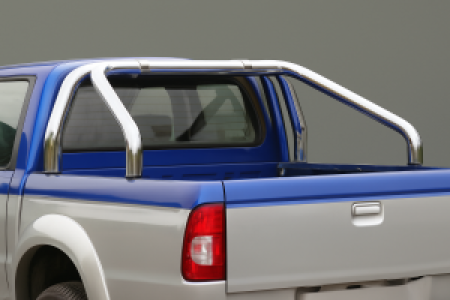 Roll Bar | Ford | Ranger Double Cab 12- 4d pic. / Ranger Super Cab 12-19 4d pic. | 3-pijps | rvs zilver RVS