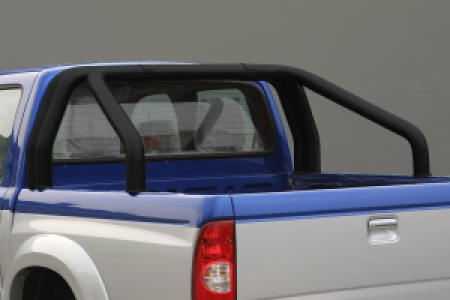 Roll Bar | geschikt voor Mitsubishi | L200 12-15 4d pic. | D.C. | 3-pijps | zwart RVS