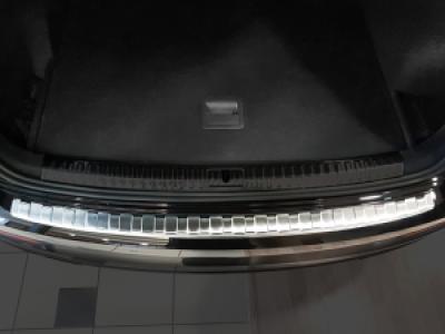 Achterbumperbeschermer | geschikt voor Audi | Q3 18- 5d suv. | Ribs | RVS | rvs zilver