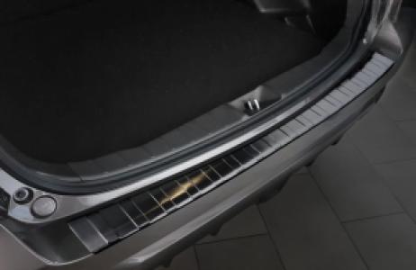 Achterbumperbeschermer | Mitsubishi | ASX 10-12 5d suv. / ASX 12-16 5d suv. / ASX 16-18 5d suv. | RVS zwart