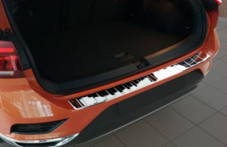 Achterbumperbeschermer | Volkswagen | T-Roc 17- 5d suv. | RVS chroom Ribs