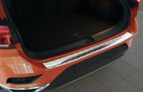 Achterbumperbeschermer | Volkswagen | T-Roc 17- 5d suv. | RVS zilver Ribs
