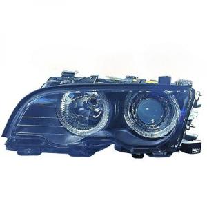 Koplampen geschikt voor BMW E46 coupe / cabrio 99-03 zwart Angel Eyes