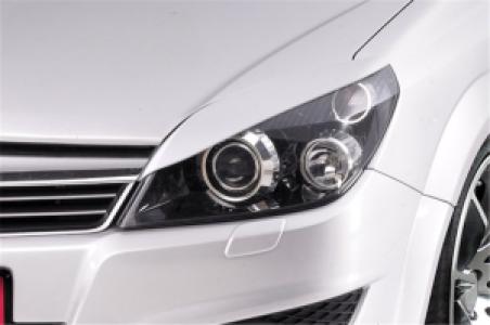 Koplampspoilers geschikt voor Opel  Astra H vanaf 2004 ABS