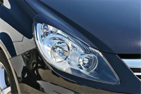 Koplampspoilers Opel Corsa D alle vanaf 2006 ABS