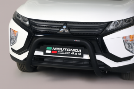 Pushbar | geschikt voor Mitsubishi | Eclipse Cross 17- 5d suv. | RVS zwart Super Bar CE-keur